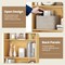 Modern 6 Tier Bookshelf Open Storage Display Shelf Freestanding Bookcase